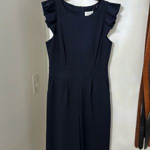 Navy wideleg jumpsuit